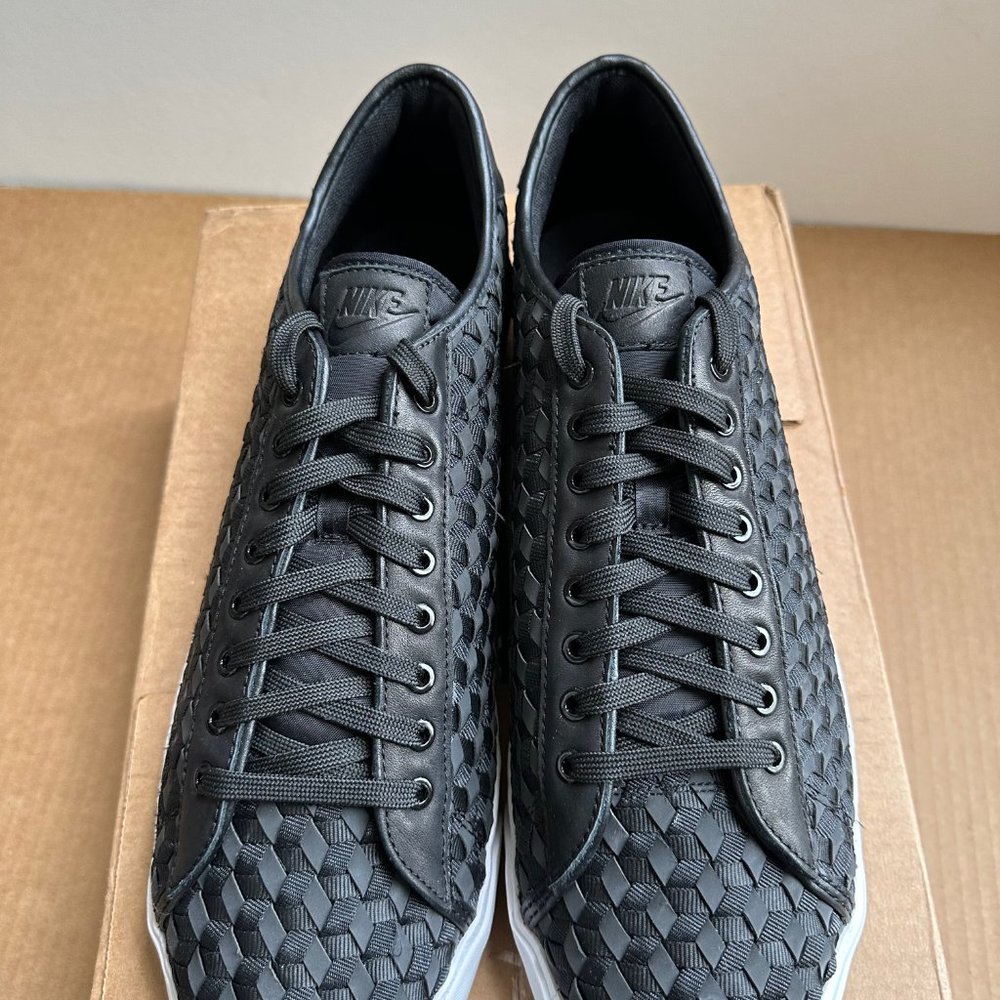 Nike Tennis Classic AC Woven (724976-002) Shoes - Black/Black-White - Sz 14 - Picture 4 of 10